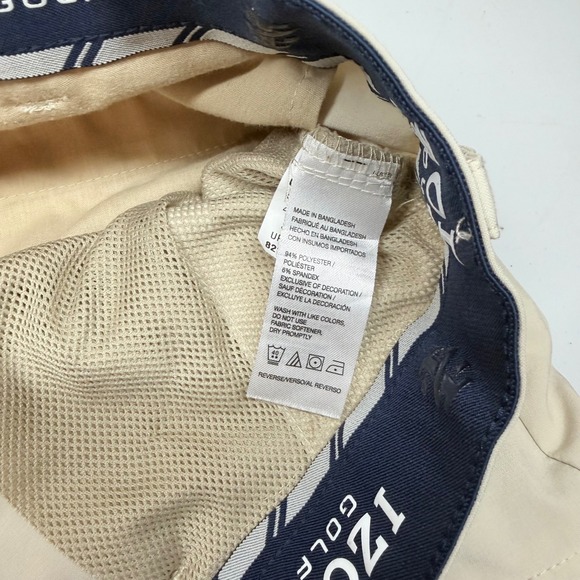 IZOD Golf Mens Size 36 Beige Shorts Cargo Pockets Active Flex Outdoor Athleisure - Picture 4 of 5